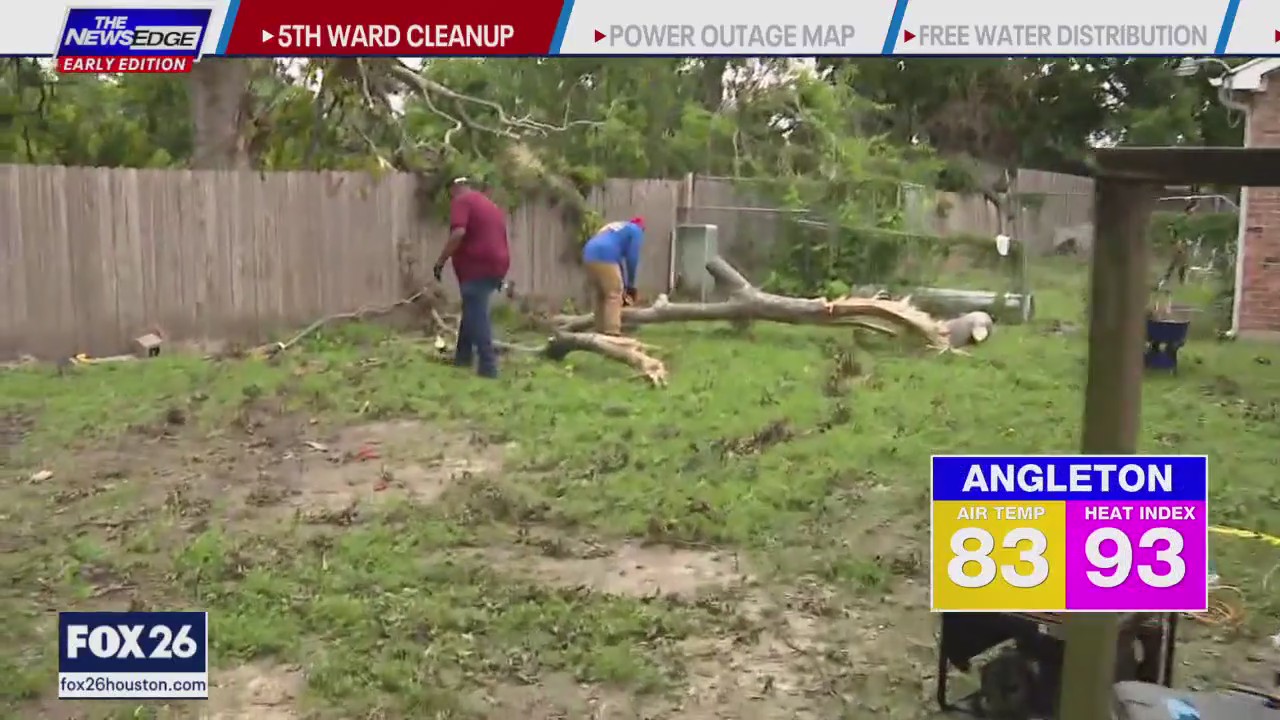 Fifth Ward clean-up still in progress after storm
