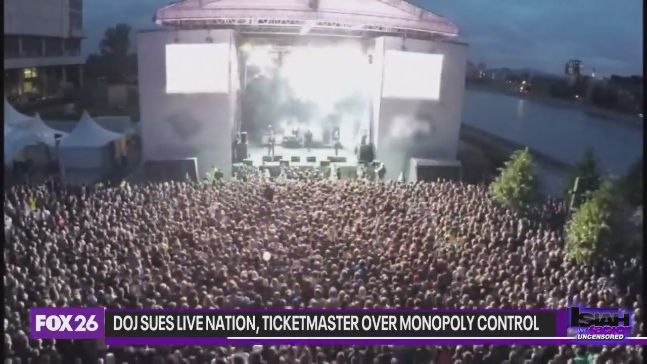 DOJ sues Live Nation, TIcketmaster over monopoly control