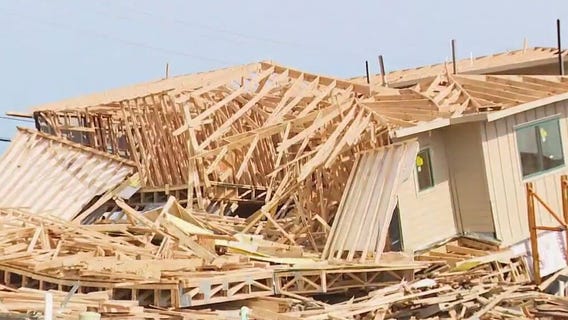 Houston weather: Worker killed after homes collapse