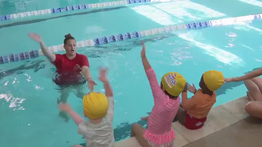 Survival swim skills for kids