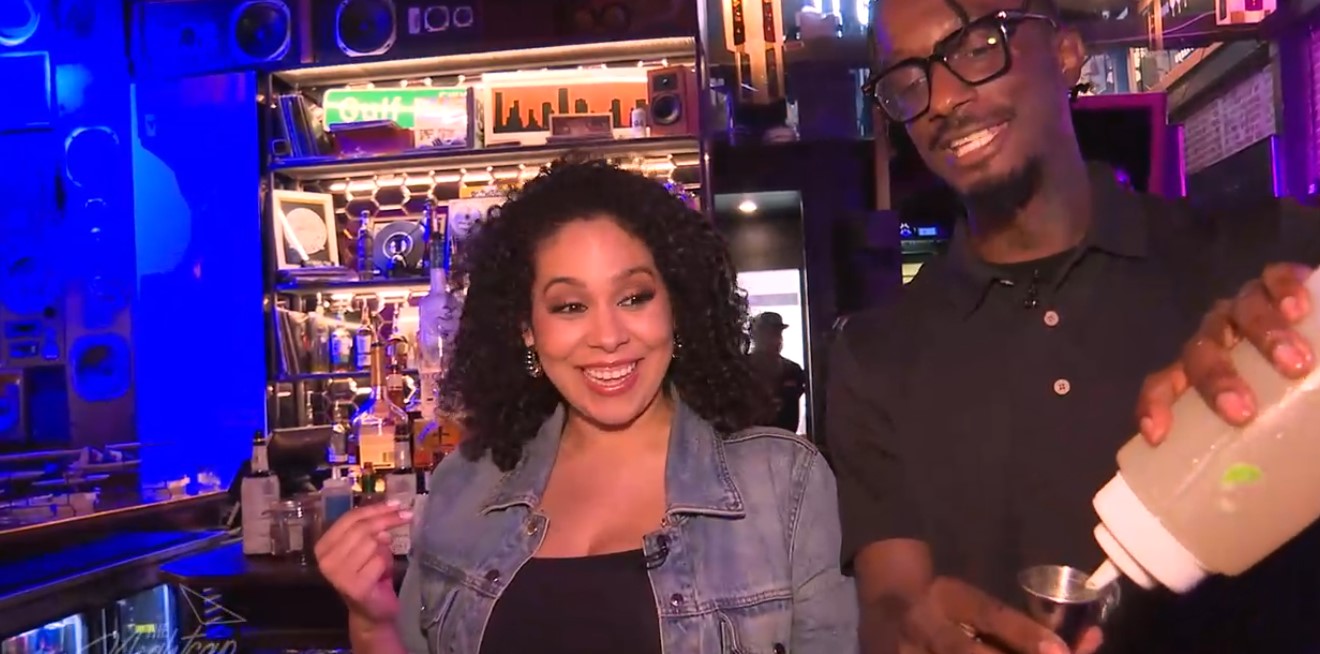 Houston showcases at major makeup brand event downtown + spray paint lesson