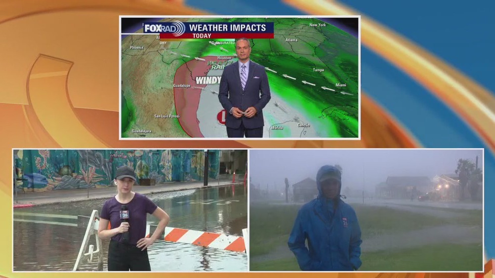 Tropical Storm Warning in Surfside and Galveston