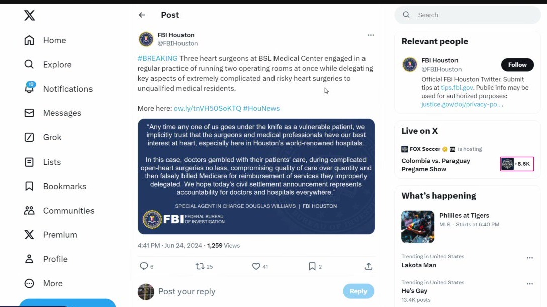 3 Houston heart surgeons reach settlement