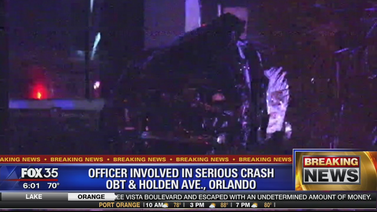 Officer involved in serious crash | FOX 35 Orlando