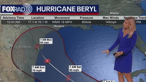 Hurricane Beryl's gulf path uncertain