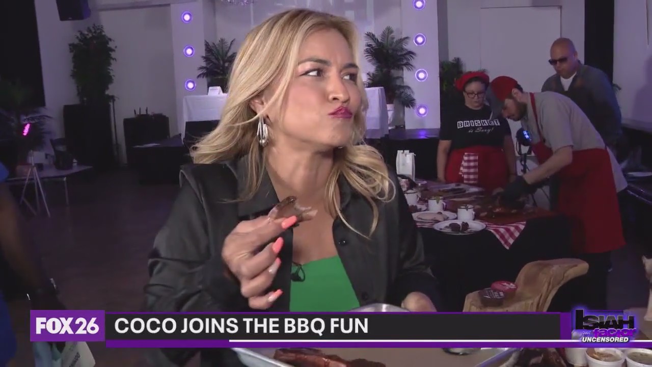 Coco Dominguez shows up as honorary judge for BBQ contest