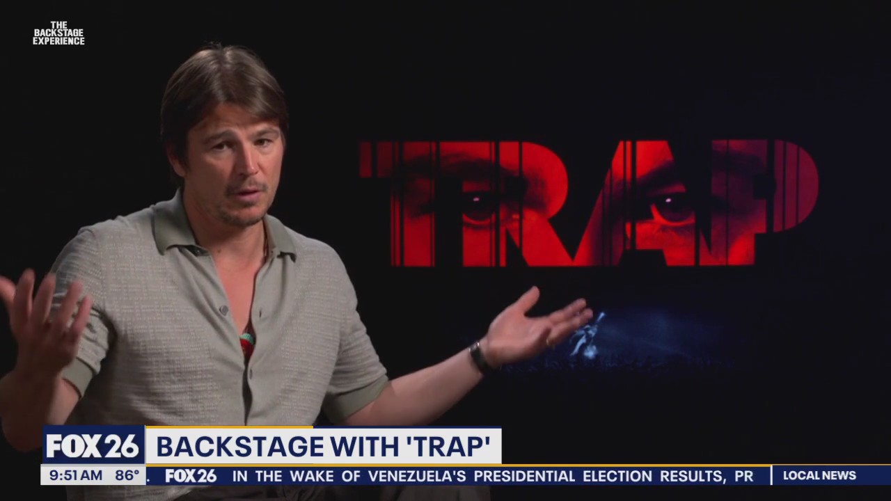 Backstage with Josh Hartnett from 'Trap'