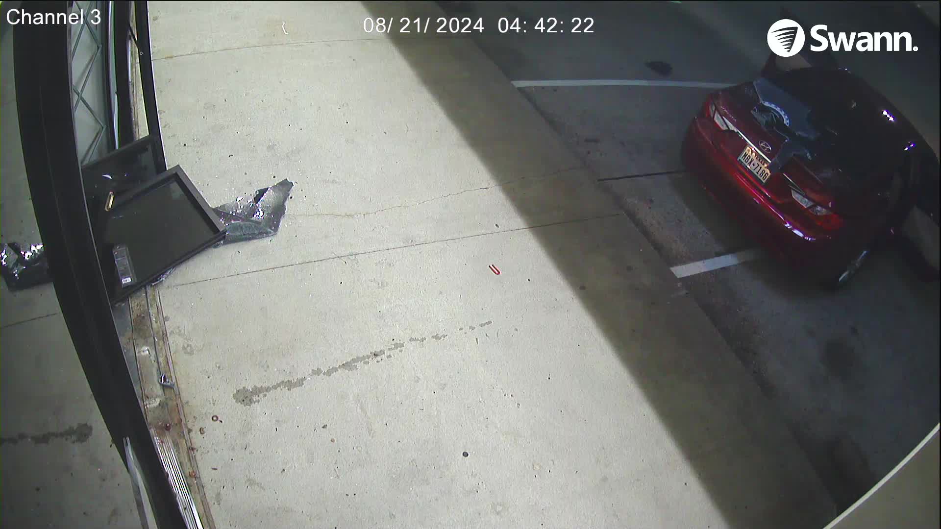 WATCH: Vehicle smash into ESAD Arms to steal weapon parts