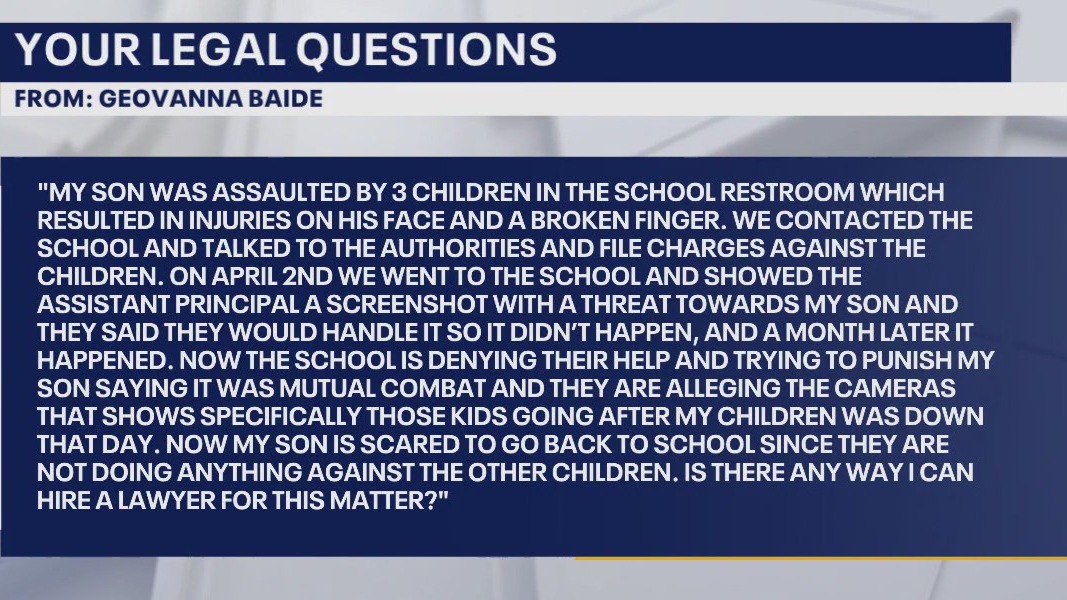Your Legal Questions: school policies, divorce