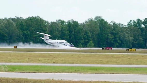 VIDEO: Plane makes emergency landing in Conroe