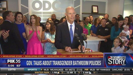 Scott weighs in on transgender bathroom policy