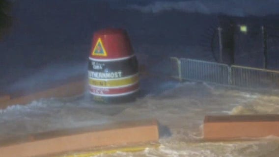 Storm surge warnings as Helene nears