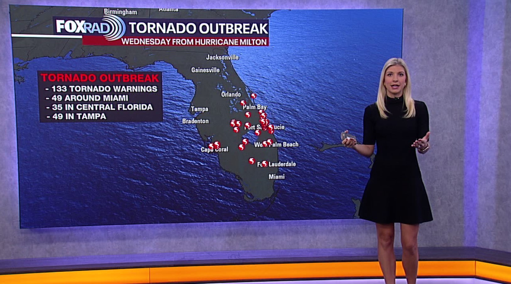 Tornado outbreak in Florida after Hurricane Milton