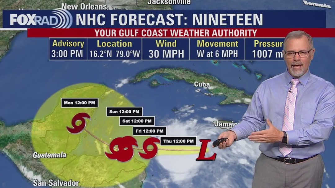 Potential Tropical Cyclone 19 forms in Caribbean | FOX 26 Tropical Weather Update