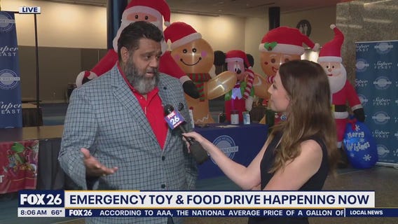 Christmas Eve Super Feast food, toy drive