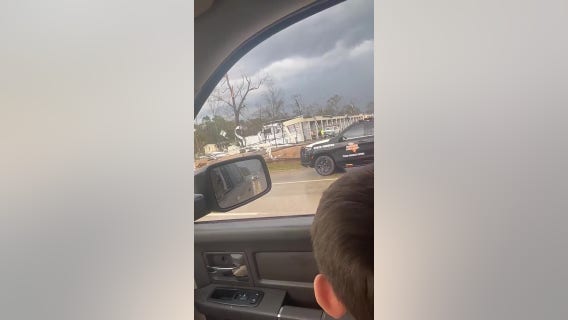 Storm damage in Porter Heights after tornado warning