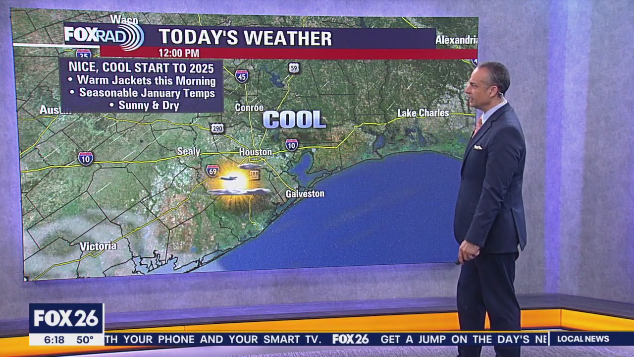 Houston weather: New Year's Day forecast