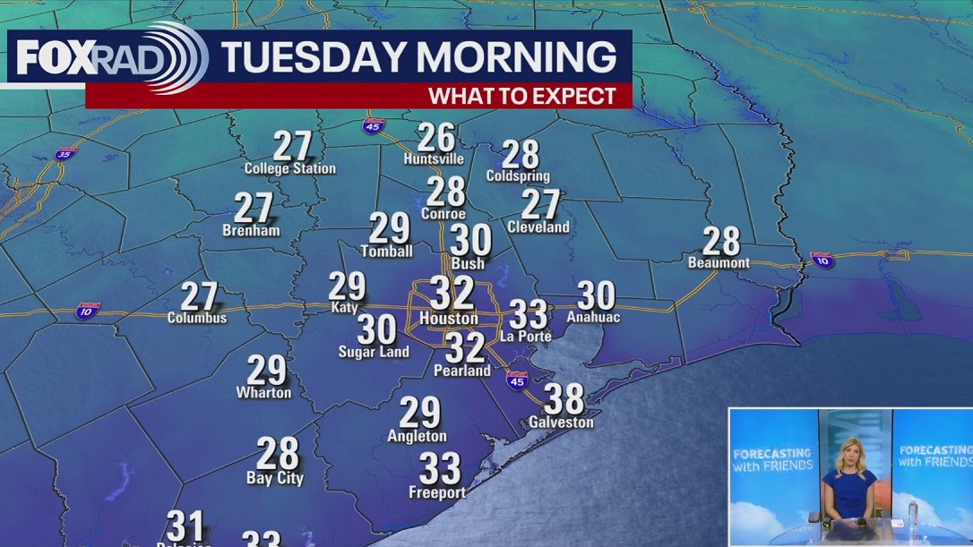 Cold front to bring temperatures near 30s, 40s