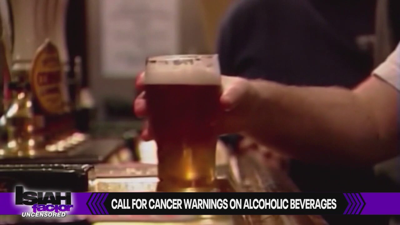 Call for cancer warnings on alcoholic beverages