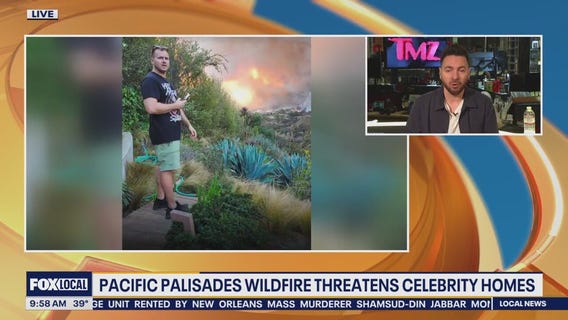Celeb homes threatened by Pacific Palisades wildfires