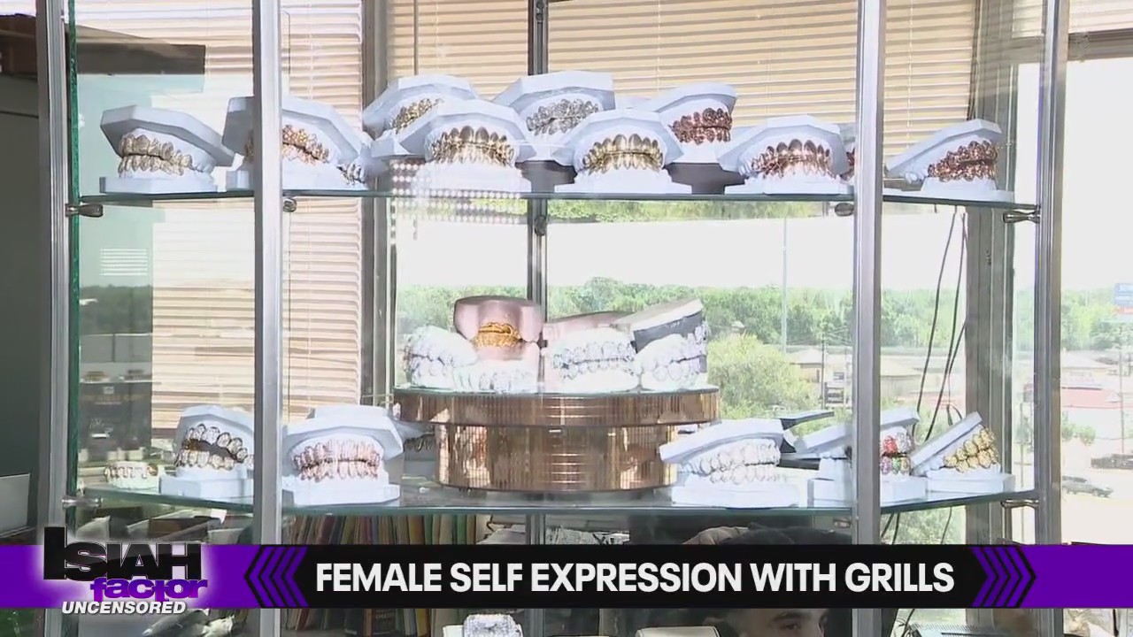 Female self expression with grills