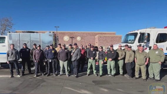 Houston-area firefighters deployed to California