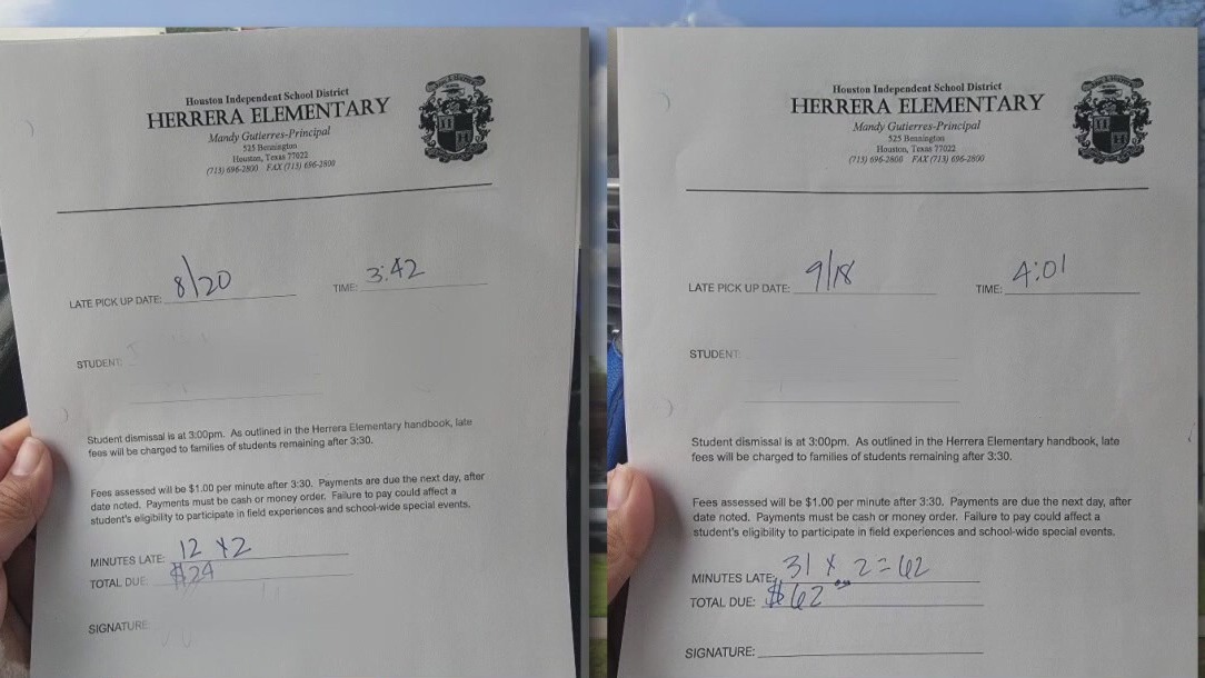 Houston ISD stops late fee policy at Herrera Elementary