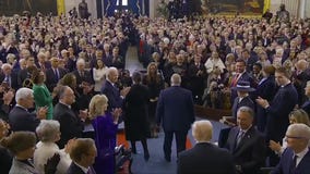 Donald Trump arrives at inauguration