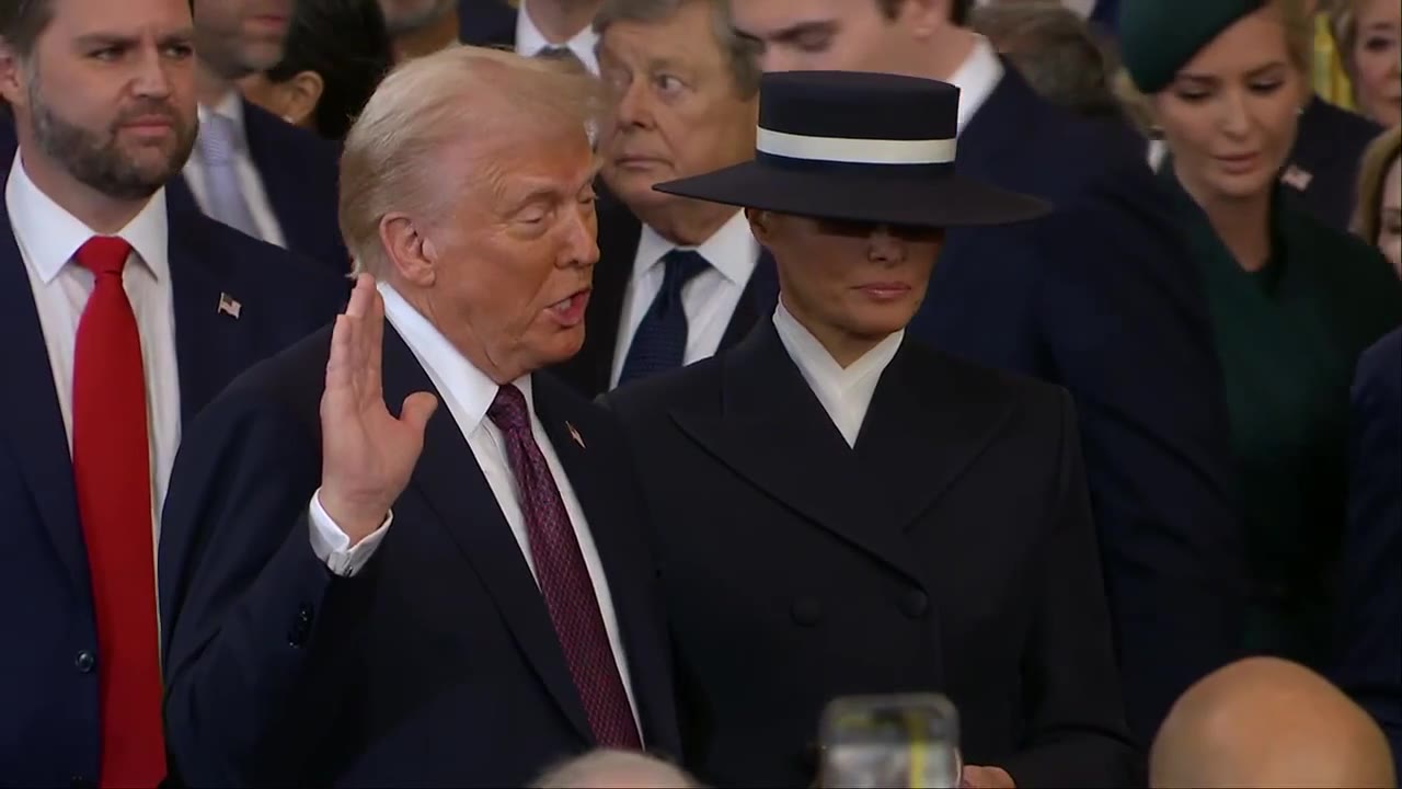 Donald Trump sworn-in as president