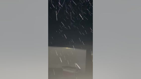 Houston weather: Snow falling near Coastal Prairie Conservatory