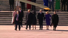 Biden, Harris depart Capitol after Trump inauguration