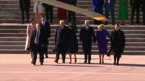 Biden, Harris depart Capitol after Trump inauguration
