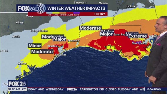 Houston Weather: Snowfall and traffic update | 10 a.m.