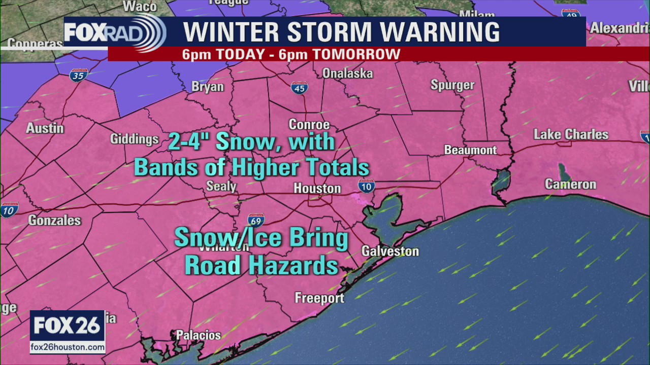Houston snow fall, tips for staying safe and warm