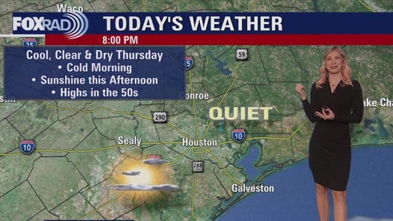 Houston weather: Cold Thursday morning in the 30s