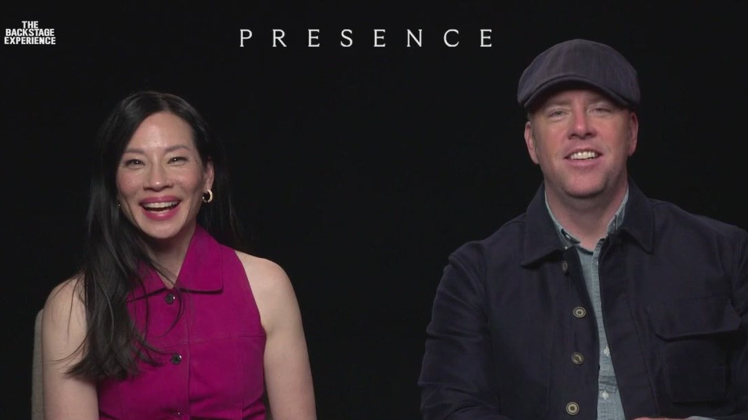 Backstage w/ stars of new film 'Presence'