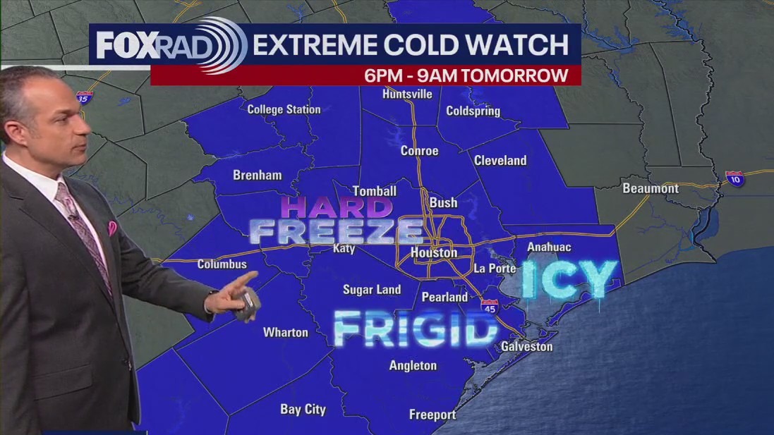 Houston Weather: Snow, cold timeline | Noon Update