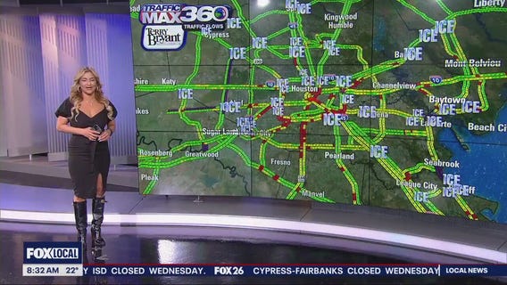 Houston road conditions update | 8:30 a.m.