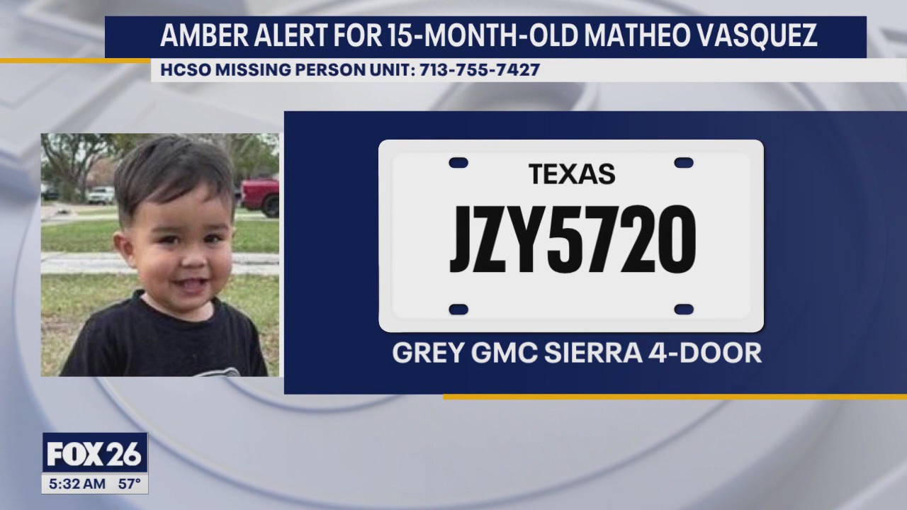 Texas AMBER Alert: 15-month-old last seen in NW Houston | FOX 26 Houston