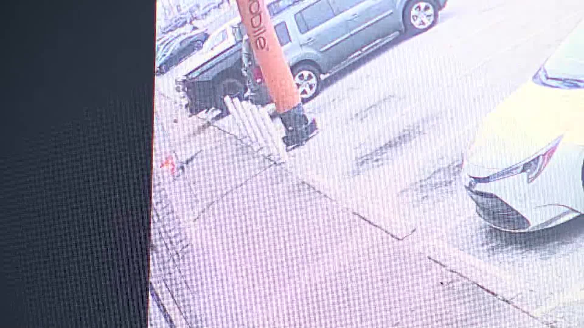 WATCH: Surveillance video captures vehicle strike 2 people, crash into Houston business