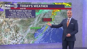 Houston weather: Foggy Thursday morning, rain later