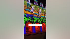 Super Bowl LIX: Light show at St. Louis Cathedral in New Orleans