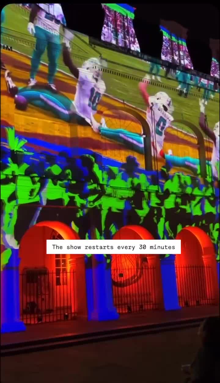 Super Bowl LIX: Light show at St. Louis Cathedral in New Orleans