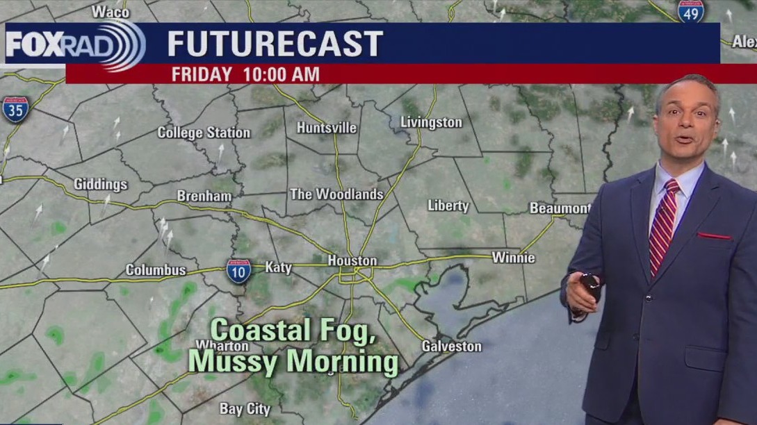 Houston weather: Warm Friday in the mid-80s