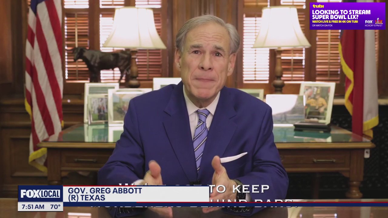 Gov. Abbott outlines Legislative emergency items in 'State of the State' address