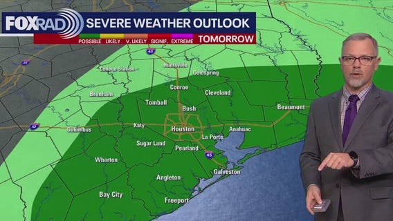 Houston weather: Wet day possible on Tuesday