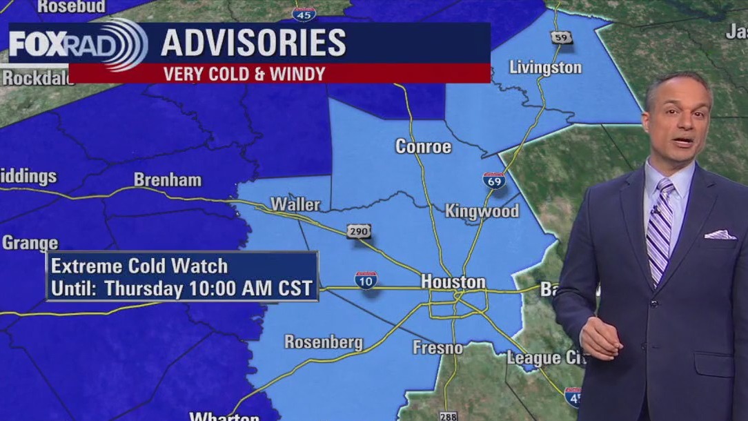 Houston weather: Cool Tuesday morning in the 50s