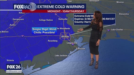 Houston weather: Warning, Advisory Wednesday night due to below-freezing temps