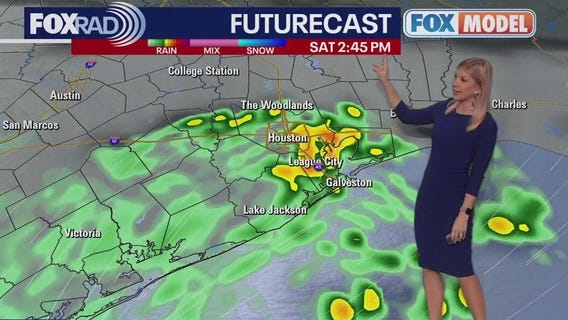 Houston weather timeline: Chilly rain this weekend