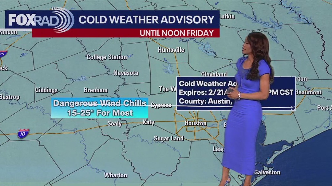 Houston weather: Cold weather advisory until noon Friday